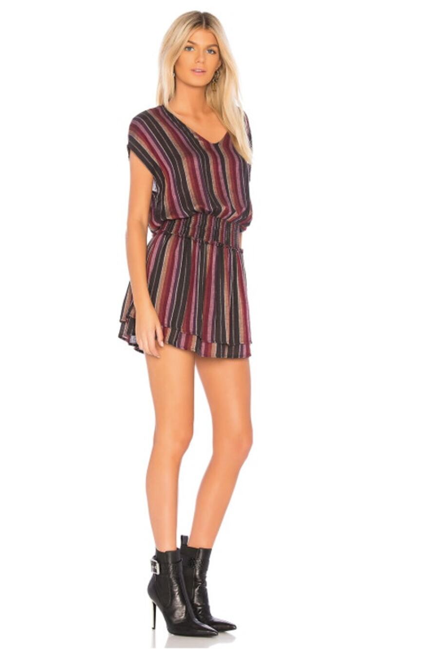RAILS Lucca Linen Blend Dress in Brava Stripe // S